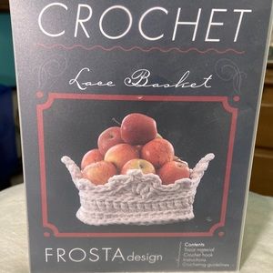 Complete set to make beautiful crochet bowl!